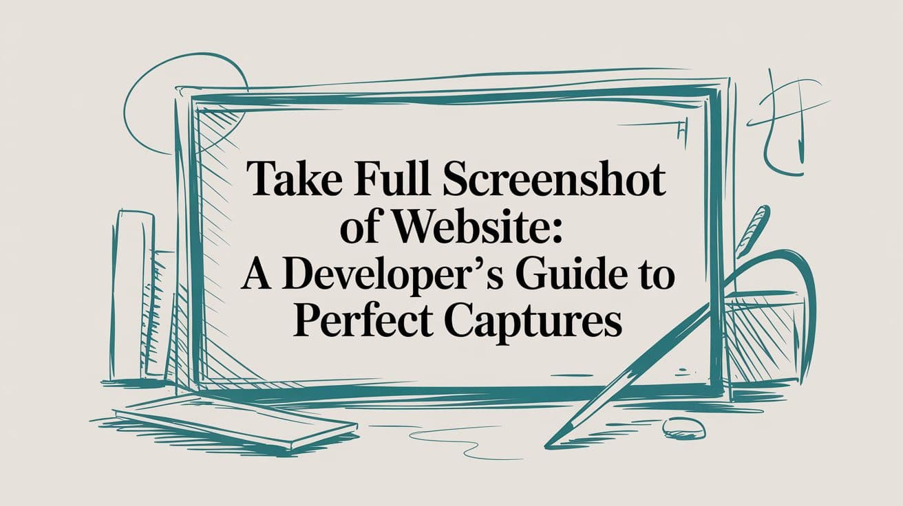 Take Full Screenshot of Website: A Developer's Guide to Perfect Captures
