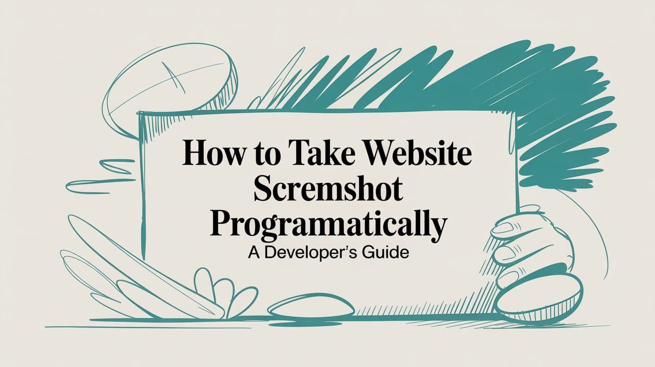 How to Take Website Screenshot Programmatically A Developer's Guide