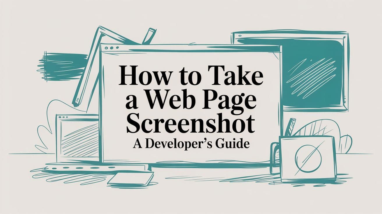 How to Take a Web Page Screenshot A Developer's Guide