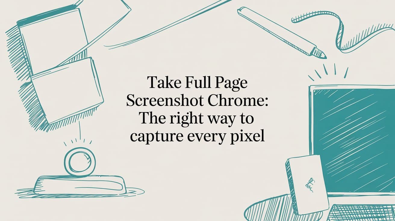 Take full page screenshot chrome: The Right Way to Capture Every Pixel