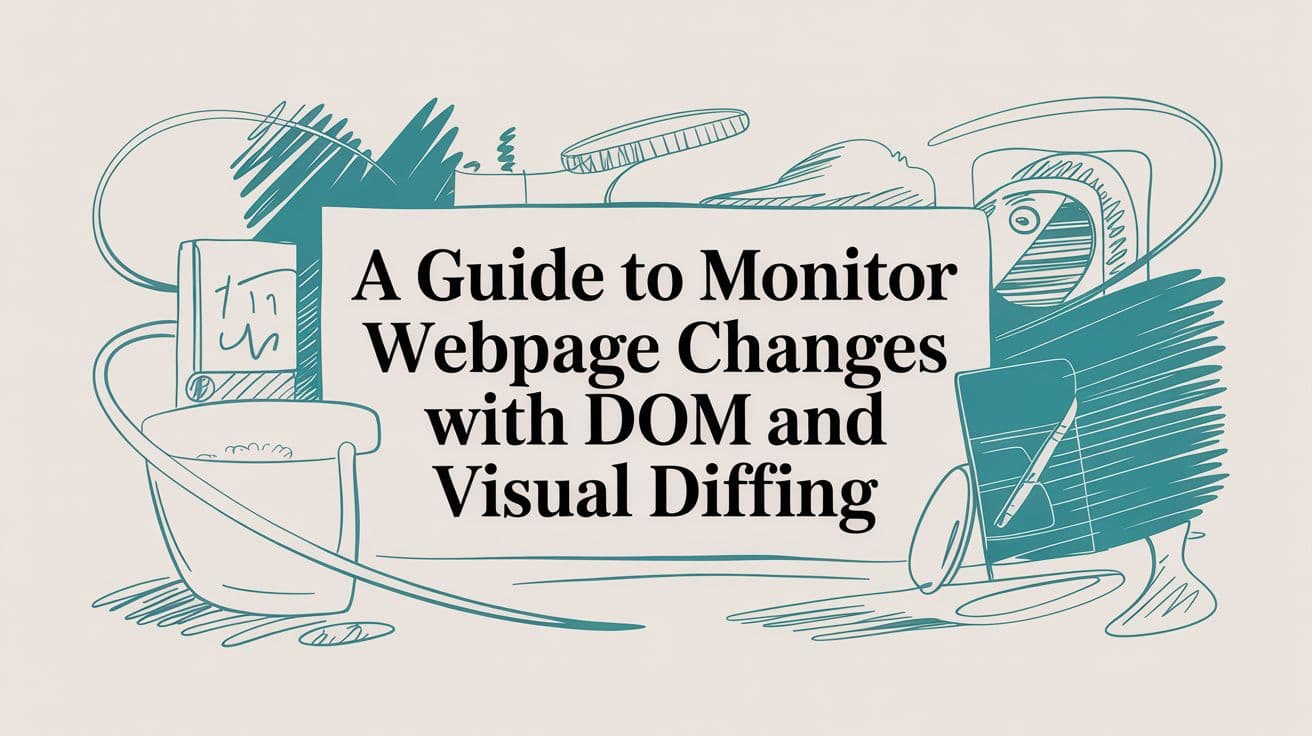 A Guide to Monitor Webpage Changes with DOM and Visual Diffing