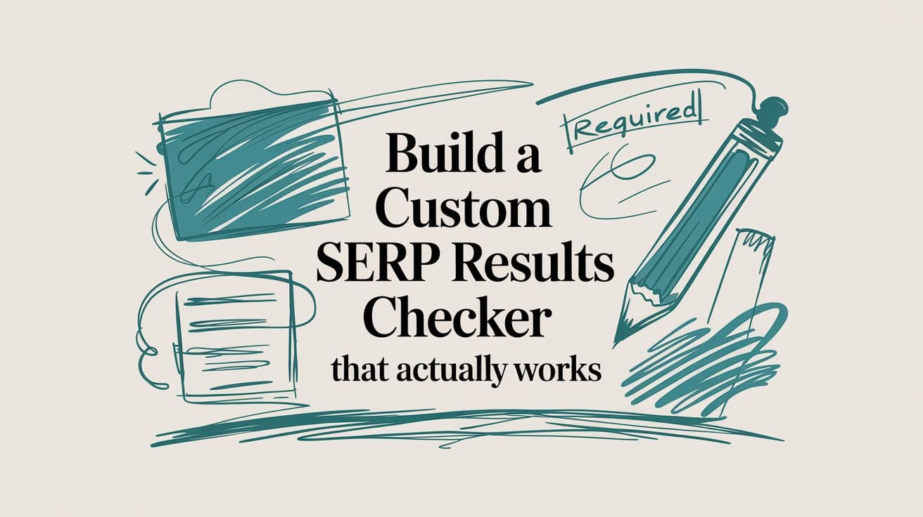 Build a Custom SERP Results Checker That Actually Works