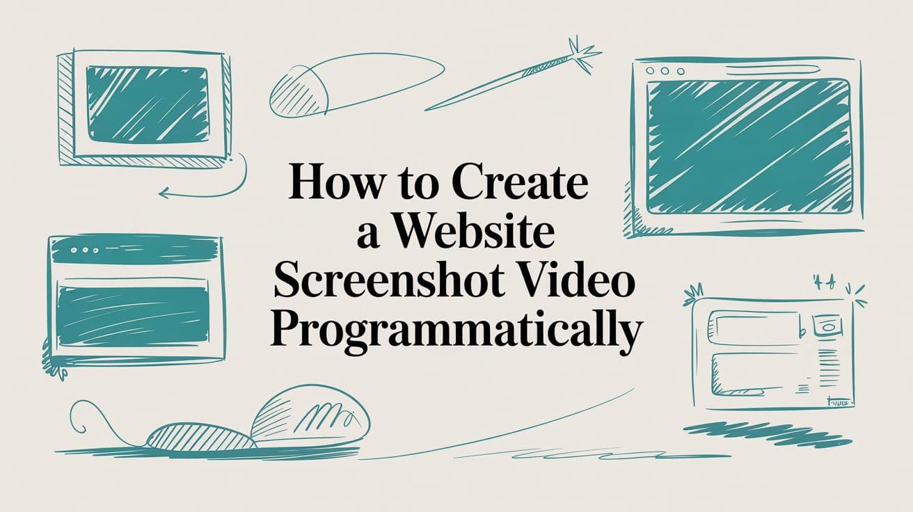 How to Create a Website Screenshot Video with an API