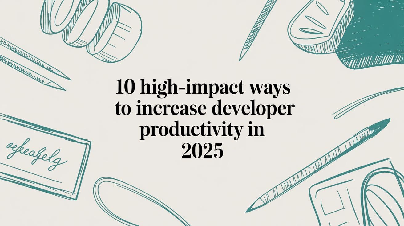 10 High-Impact Ways to Increase Developer Productivity in 2025