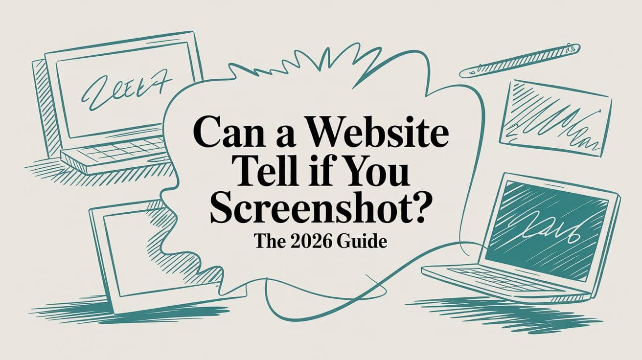 Can a Website Tell If You Screenshot? The 2026 Guide