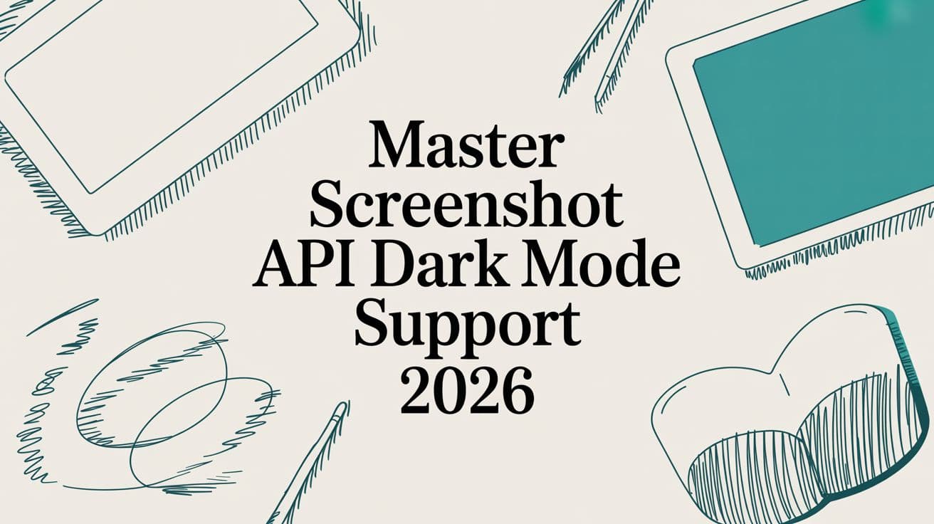 Master Screenshot API Dark Mode Support 2026