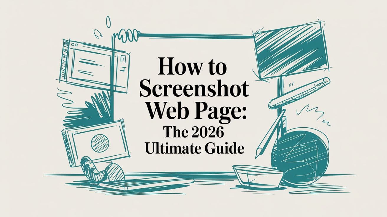 How to Screenshot Web Page: The 2026 Ultimate Guide