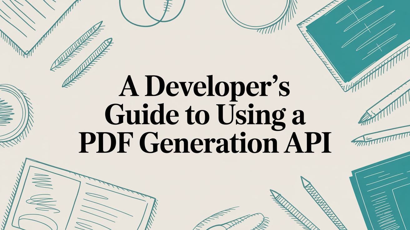 A Developer's Guide to Using a PDF Generation API