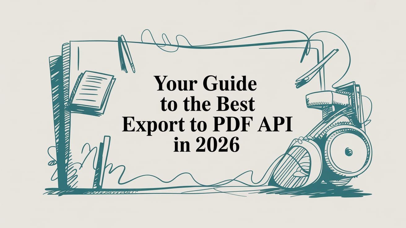 Your Guide to the Best Export to PDF API in 2026