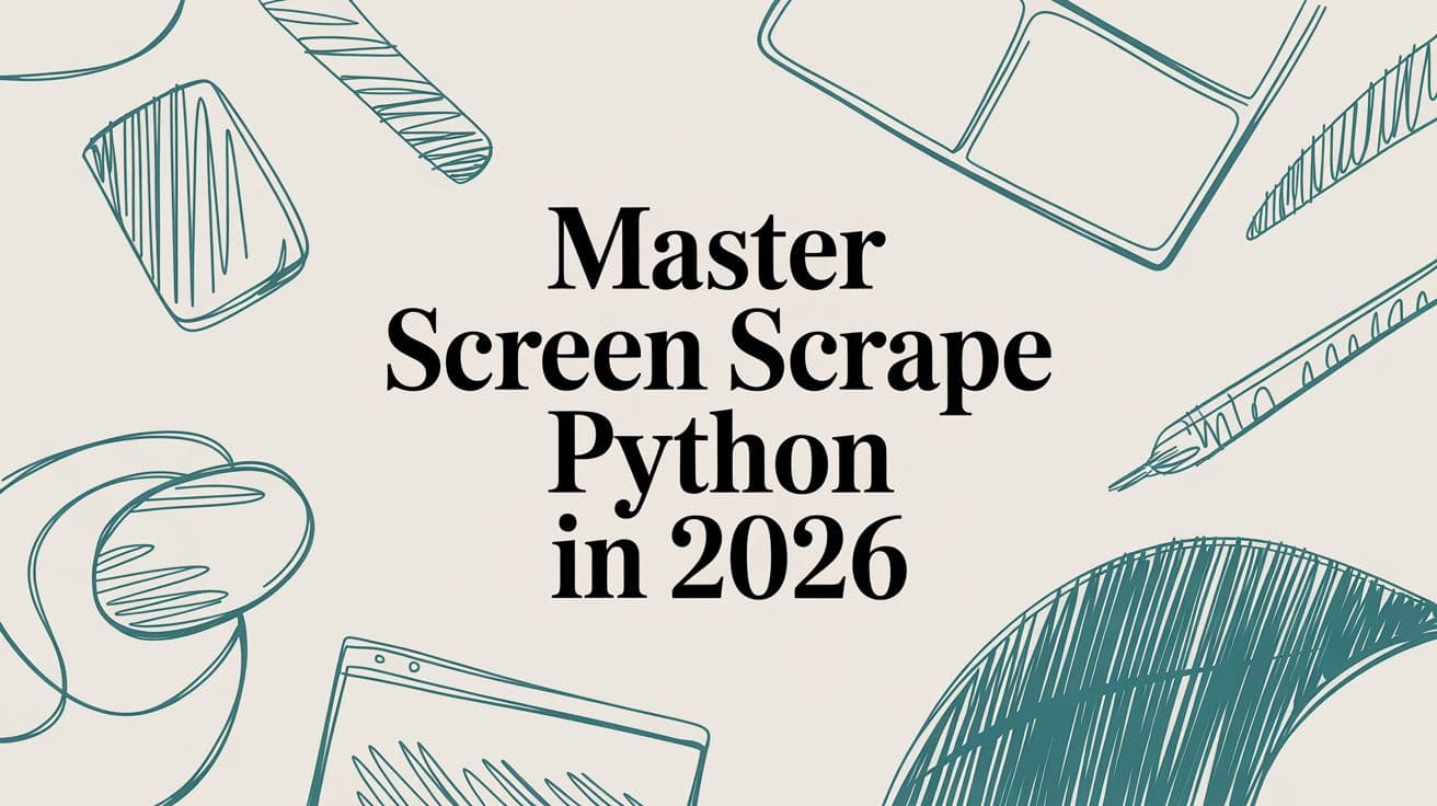 Master Screen Scrape Python in 2026