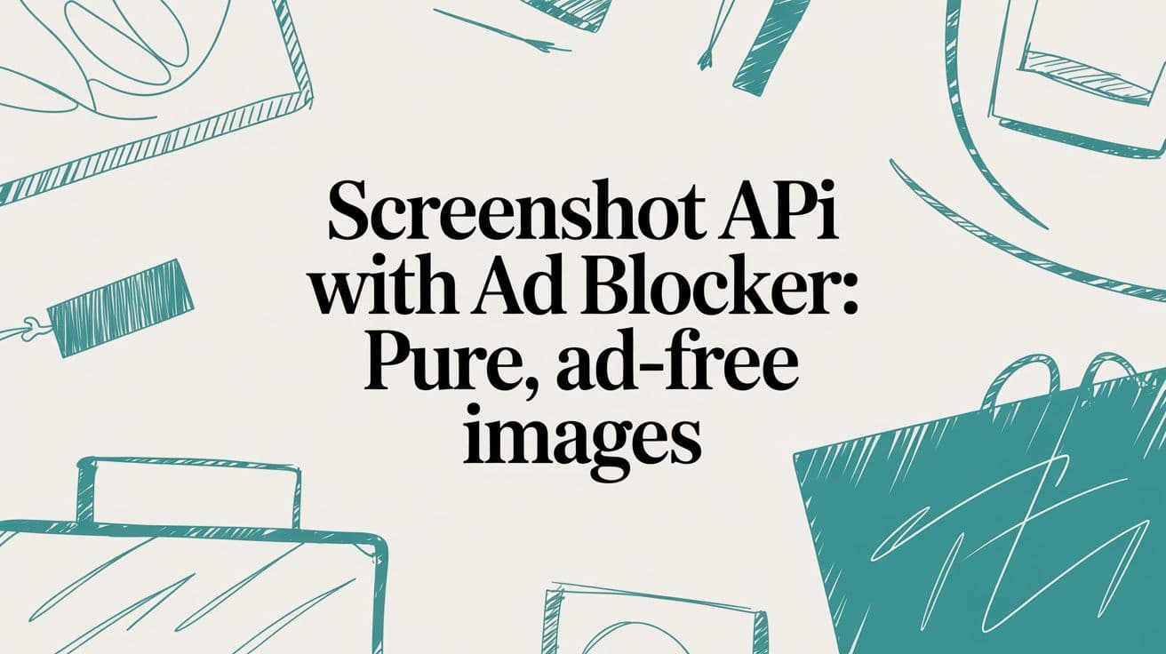 Screenshot API with Ad Blocker: Pure, Ad-Free Images
