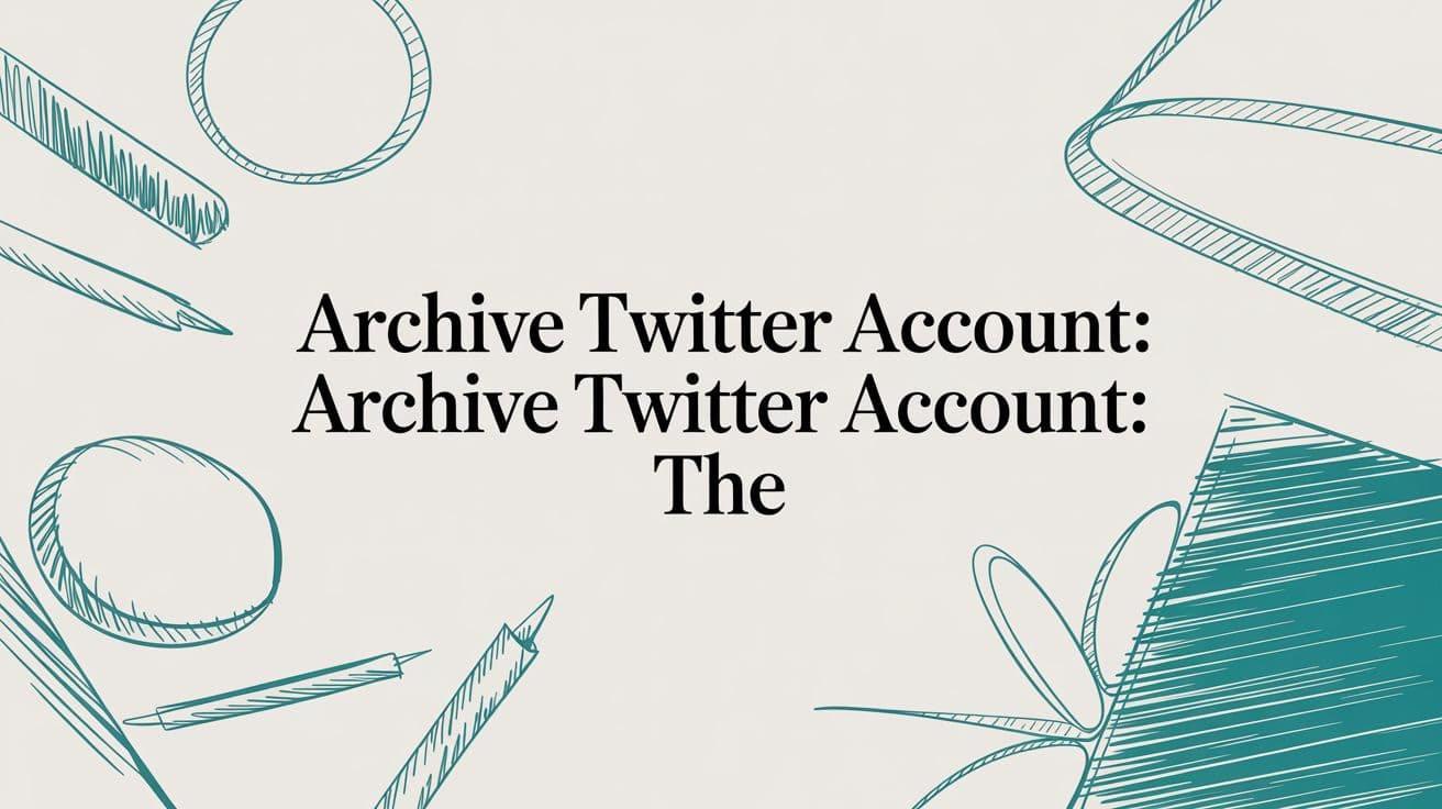 Archive Twitter Account: Archive Twitter Account: The
