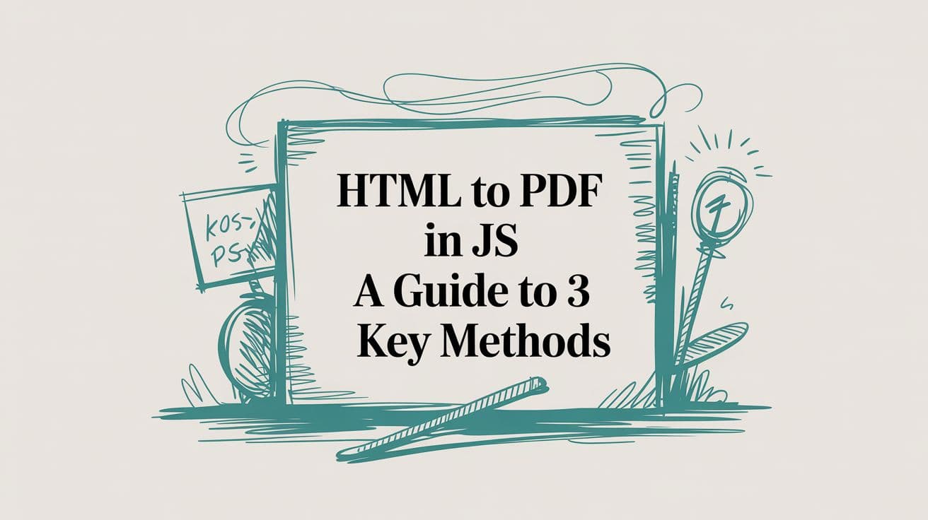 HTML to PDF in JS A Guide to 3 Key Methods
