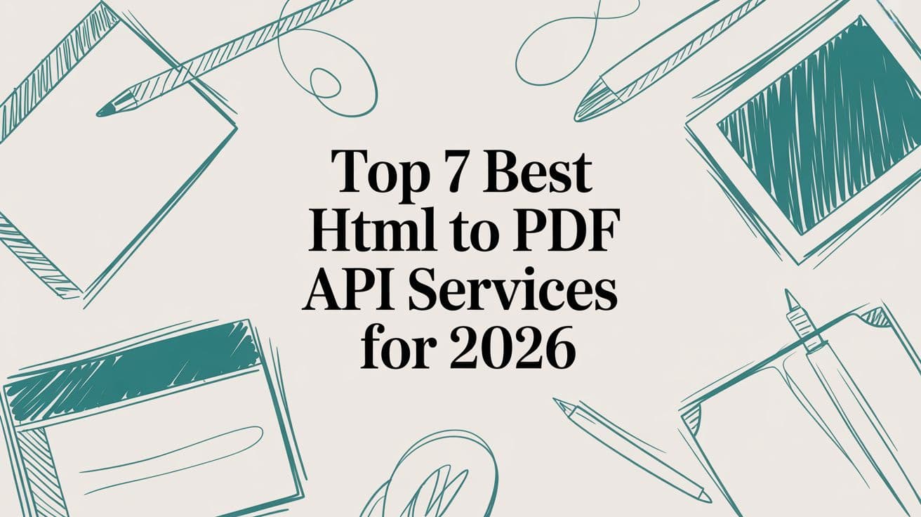 Top 7 Best HTML to PDF API Services for 2026