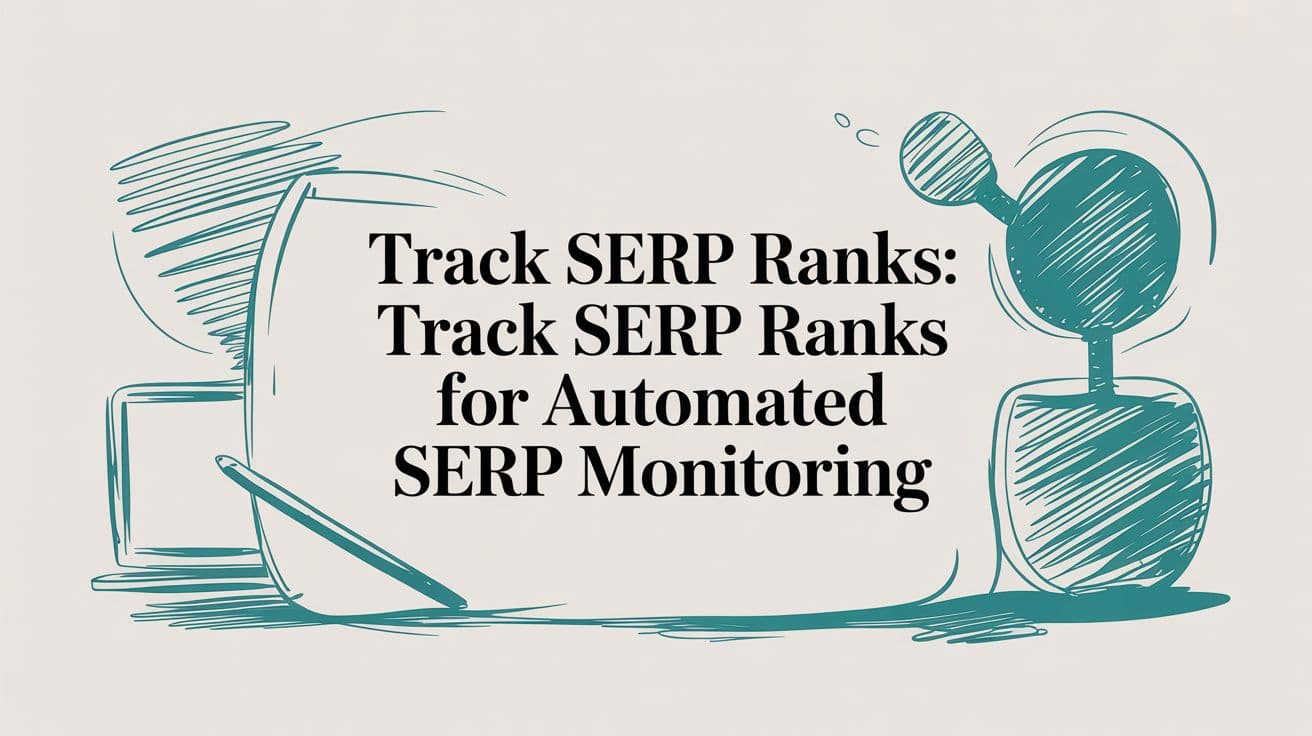 Track Serp Ranks: track serp ranks for automated SERP monitoring