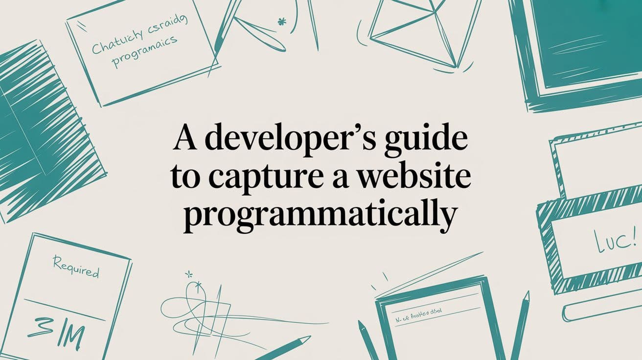 A Developer's Guide to Capture a Website Programmatically