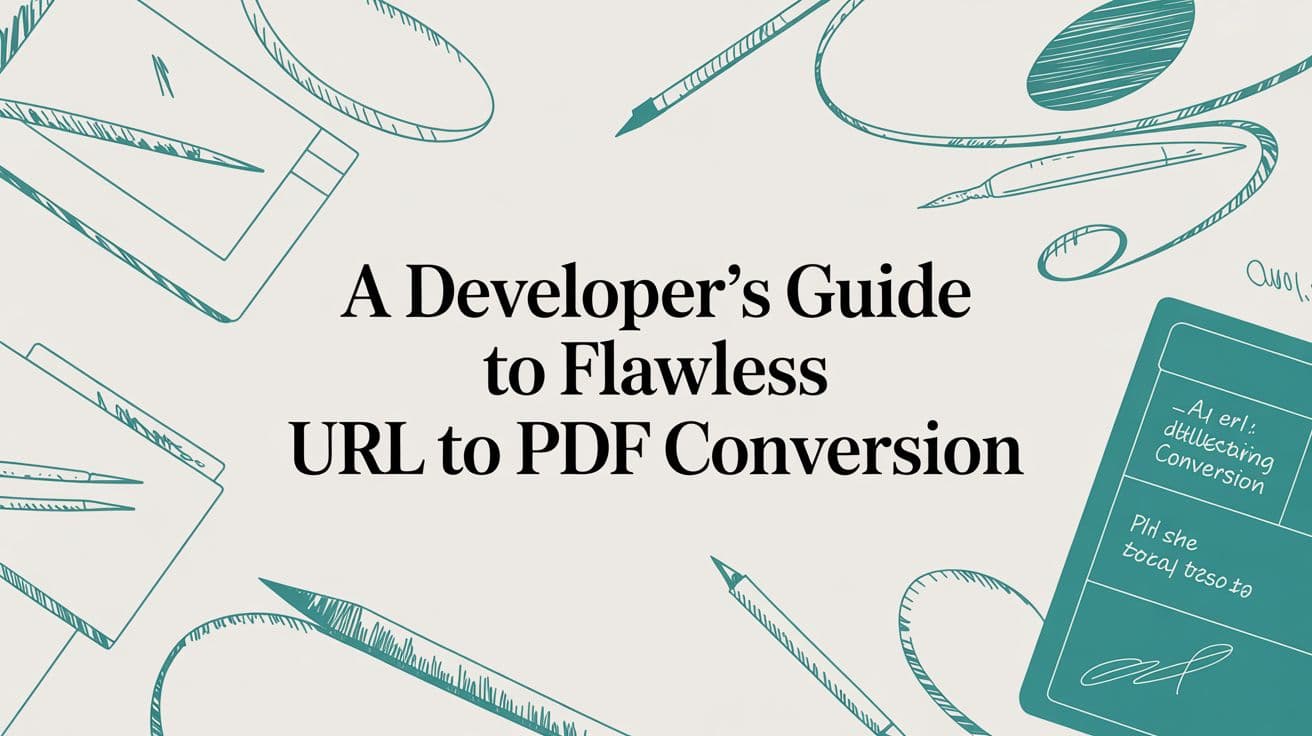 A Developer's Guide to Flawless URL to PDF Conversion