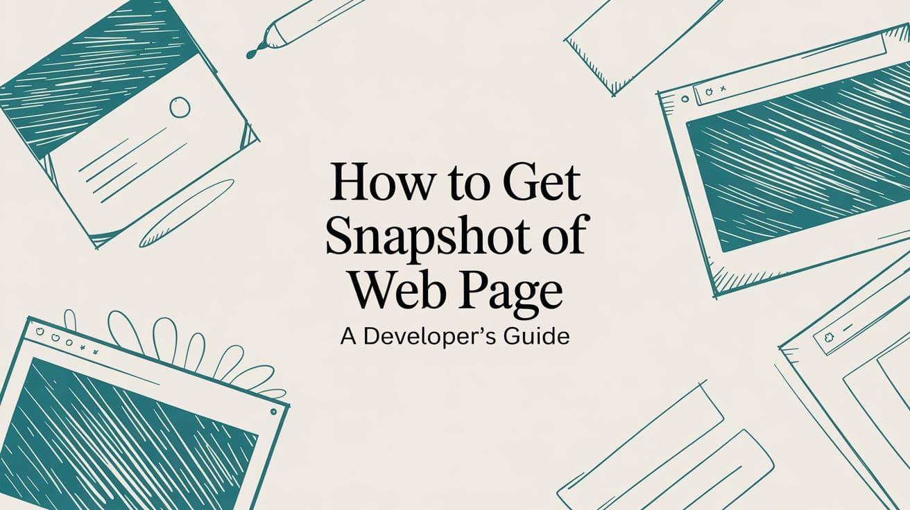 How to Get Snapshot of Web Page A Developer's Guide