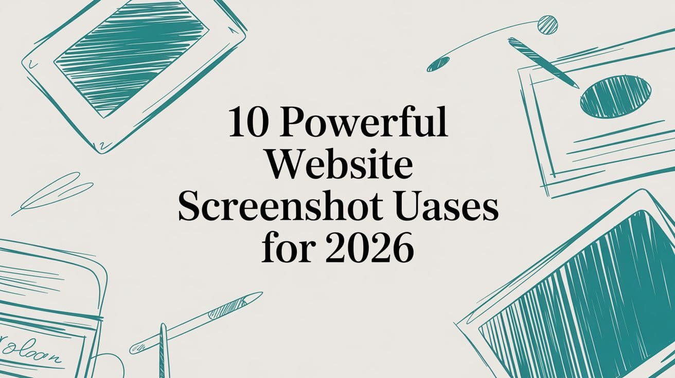 10 Powerful Website Screenshot Use Cases for 2026