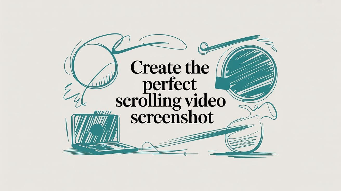 Create the Perfect Scrolling Video Screenshot