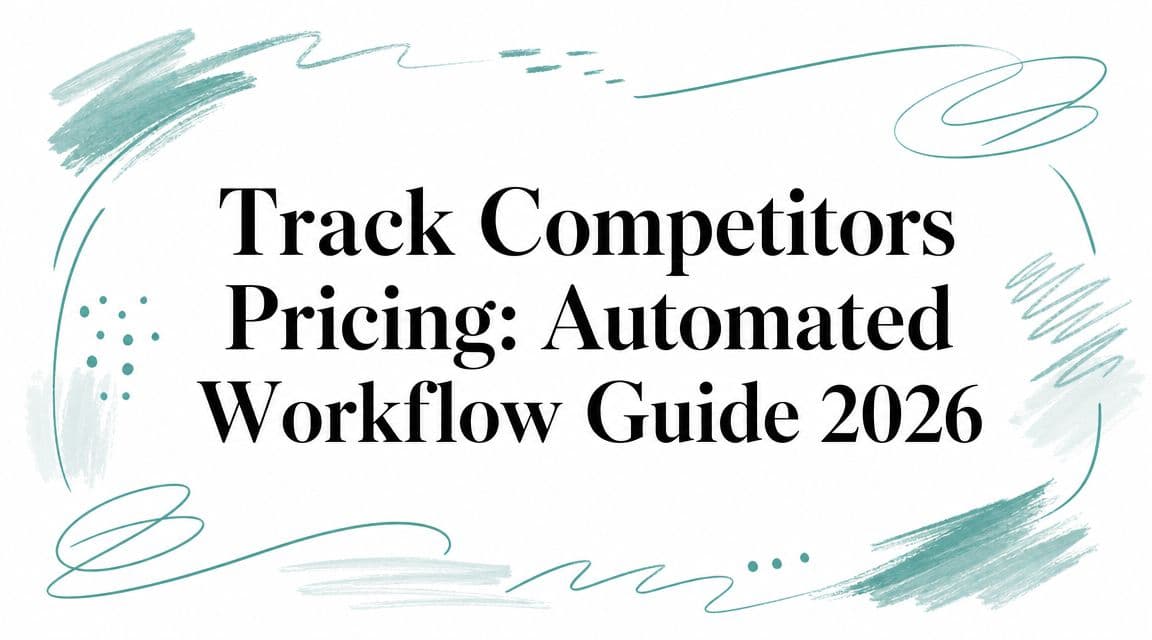 Track Competitors Pricing: Automated Workflow Guide 2026